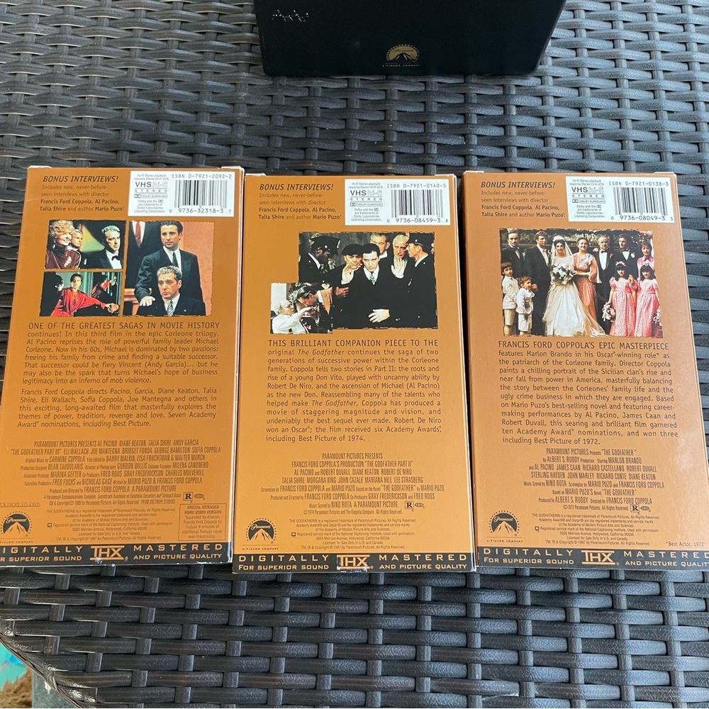 The Godfather Trilogy Box Set VHS - Picture 10 of 16